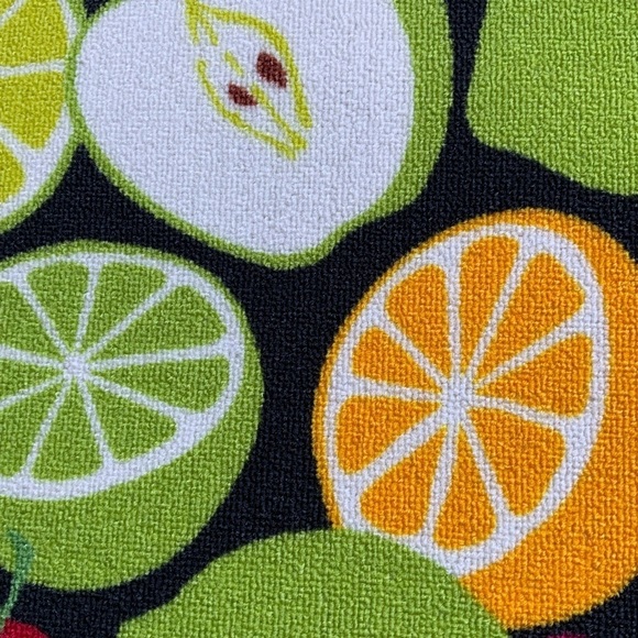 Assorted Fruit Colorful Printed Accent Rug Mat MultiColor Rectangle 18 X 30 in - Picture 2 of 12